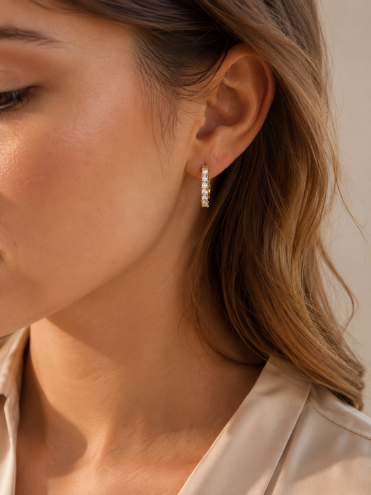 Crystal Hoop Earrings