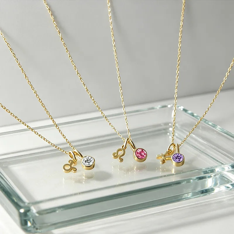 Zodiac Birthstone Necklace