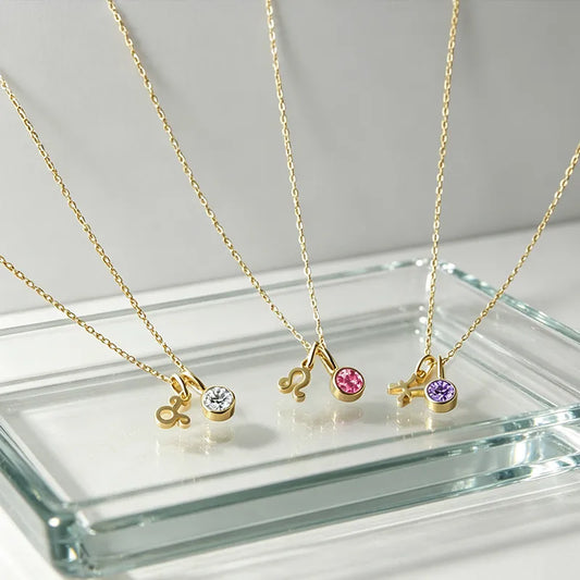Zodiac Birthstone Necklace
