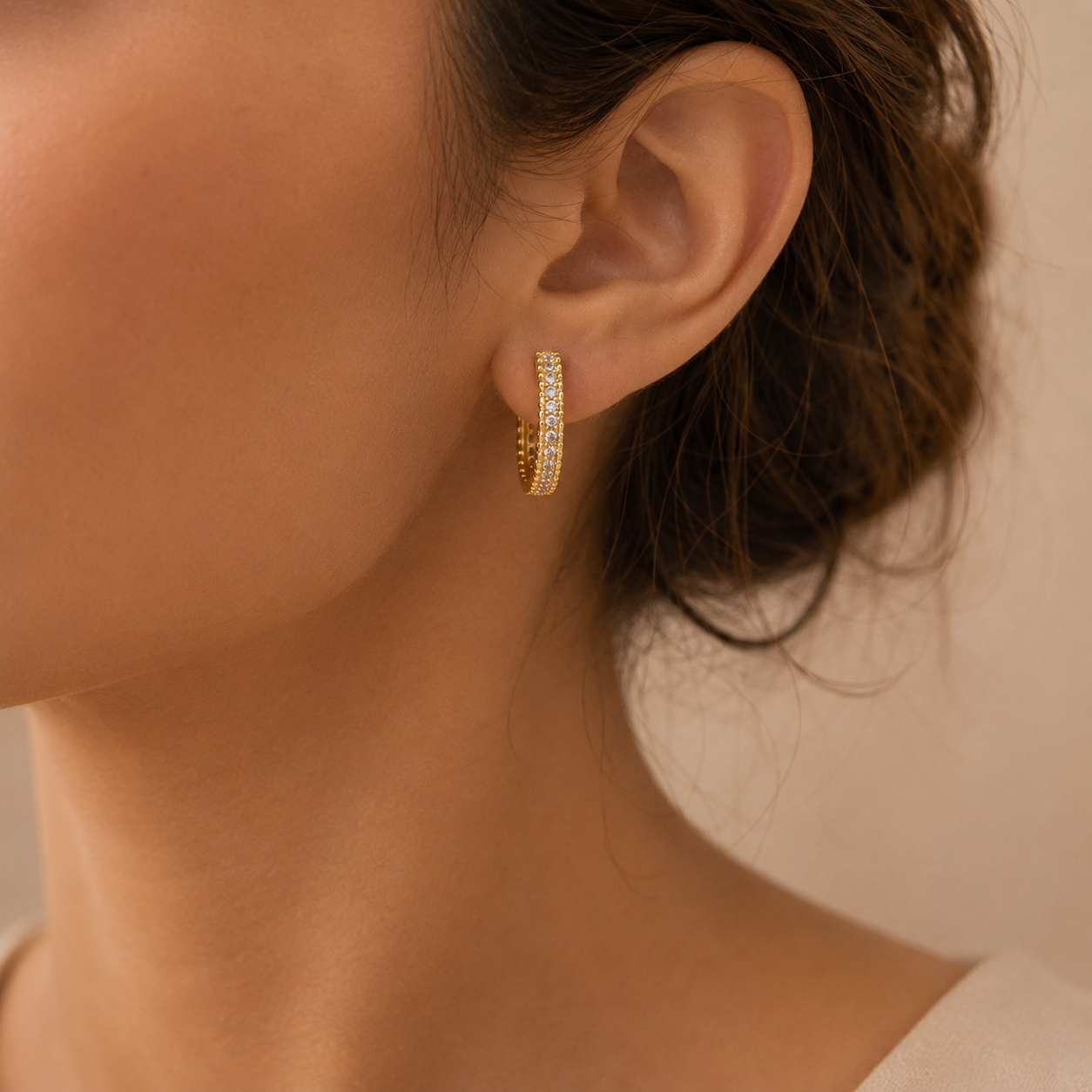 Luxe Zircon Hoop Earrings