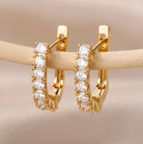 Crystal Hoop Earrings