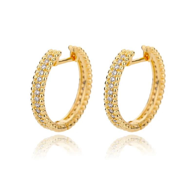 Luxe Zircon Hoop Earrings