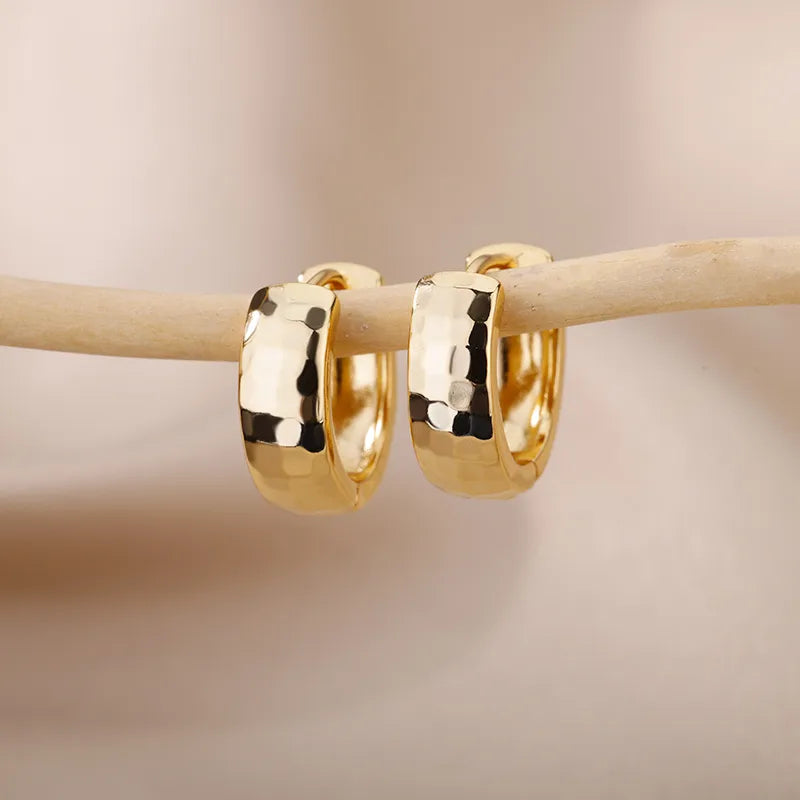 Textured Hoop Earrings