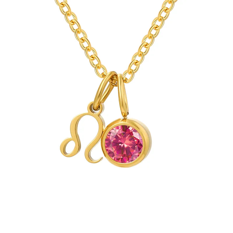 Zodiac Birthstone Necklace