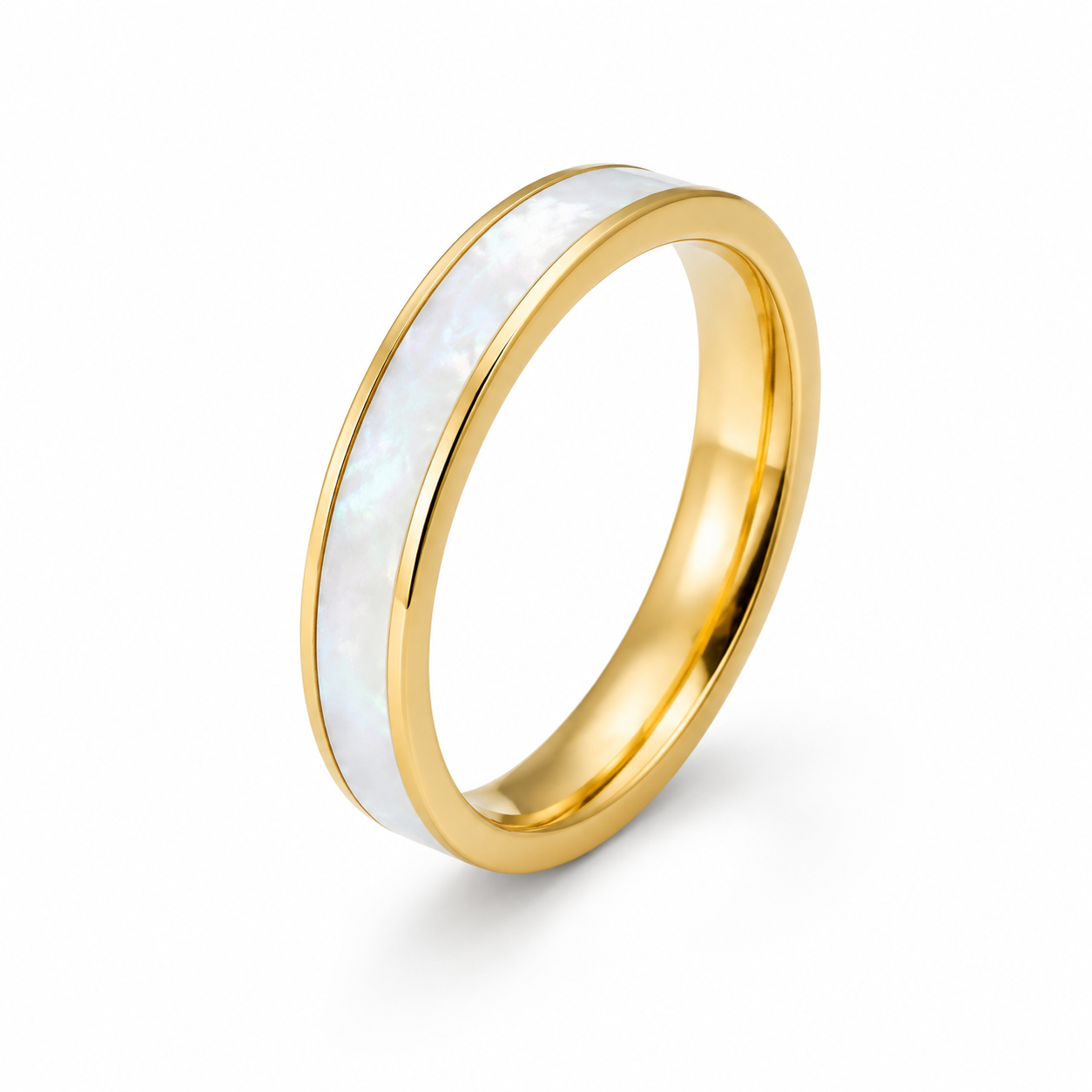 Luna Shell Gold Ring
