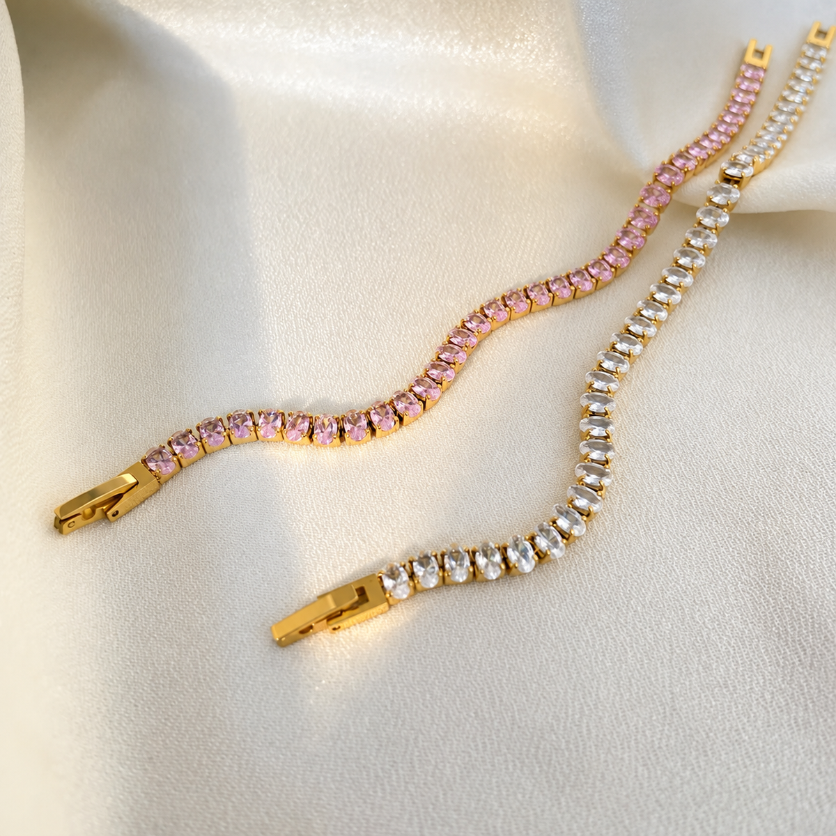 Oval Zircon Tennis Bracelet